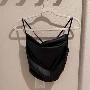 Black Pleather Camisole